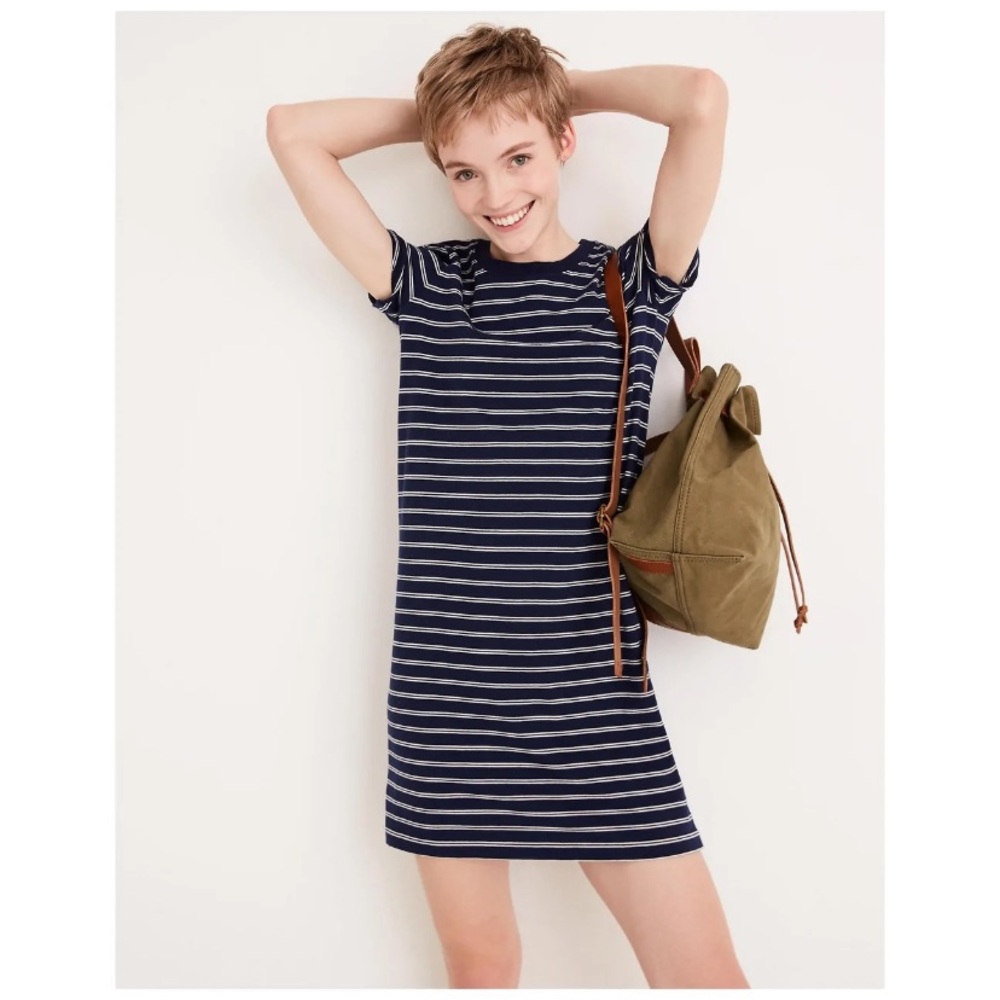 Madewell tee dress in epperson stripe